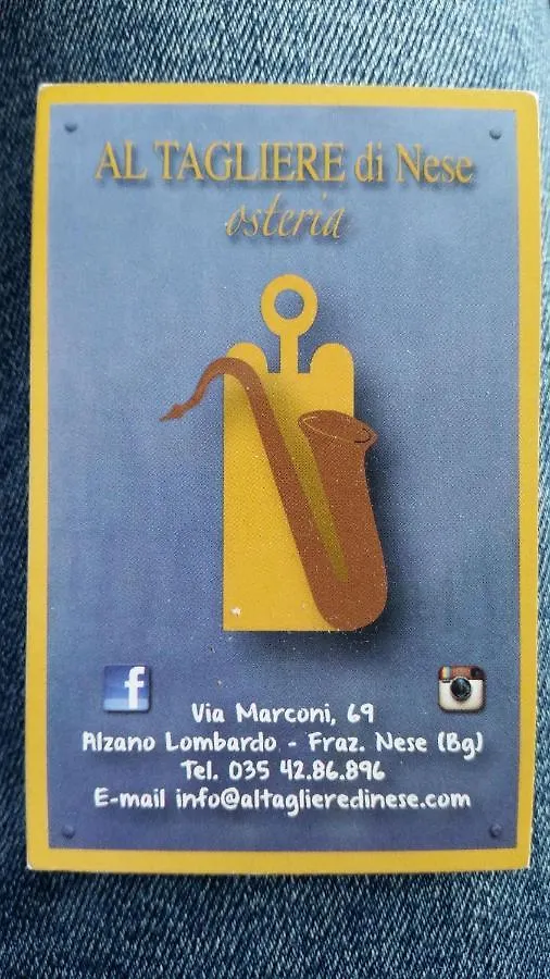 Al Tagliere Di Nese Hotel Alzano Lombardo Affittacamere